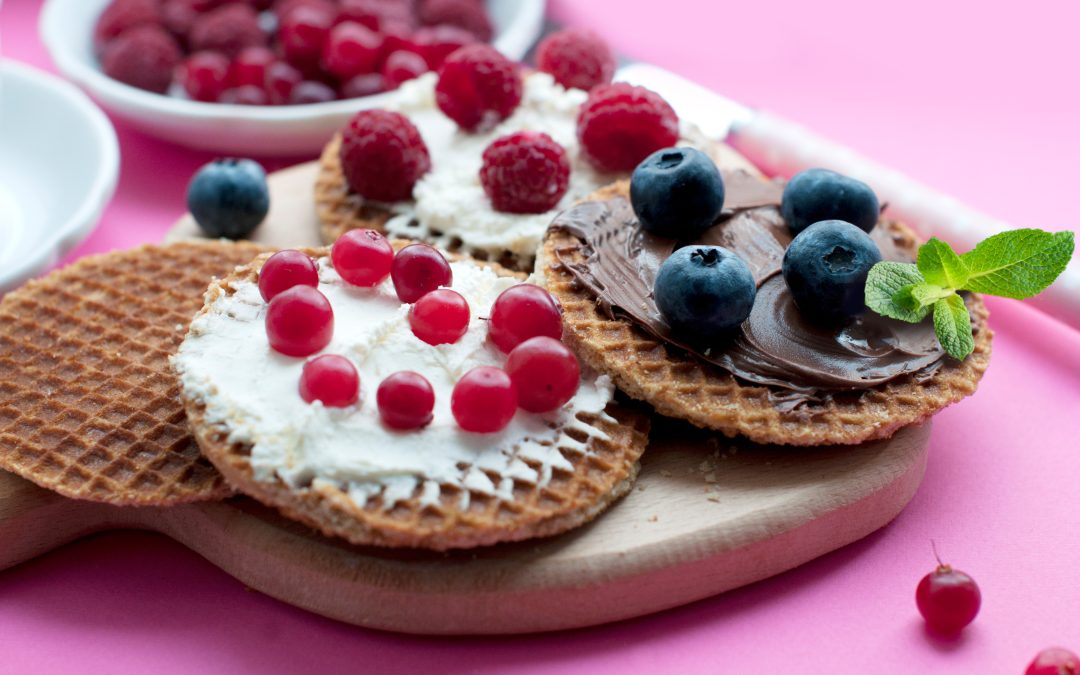 Buckwheat waffles with Urda