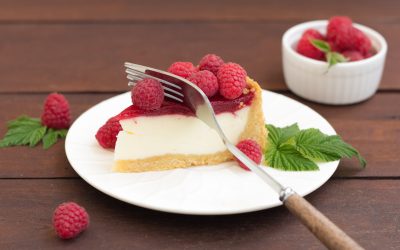 Raspberry cheesecake with Urda